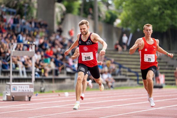 Fabian Dammermann (LG Osnabrueck) ueber 400m am 04.06.2022 waehrend der Sparkassen Gala in Regensburg